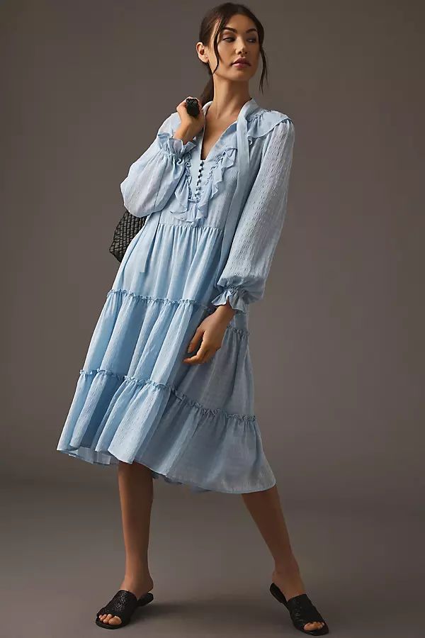 By Anthropologie Tiered Ruffled Dress | Anthropologie (US)