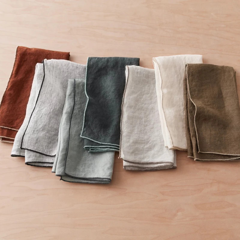 Stonewashed Linen Napkins - Set of 6 | The Citizenry