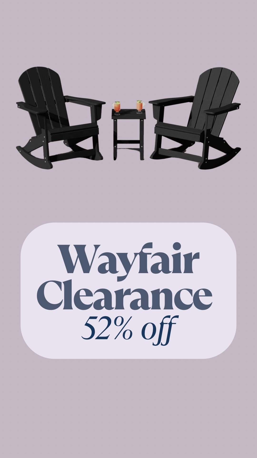 Wayfair clearance - rocking Adirondack chairs - 52% off - great for spring and summer backyard relaxationn

#LTKSpringSale #LTKHome #LTKSeasonal