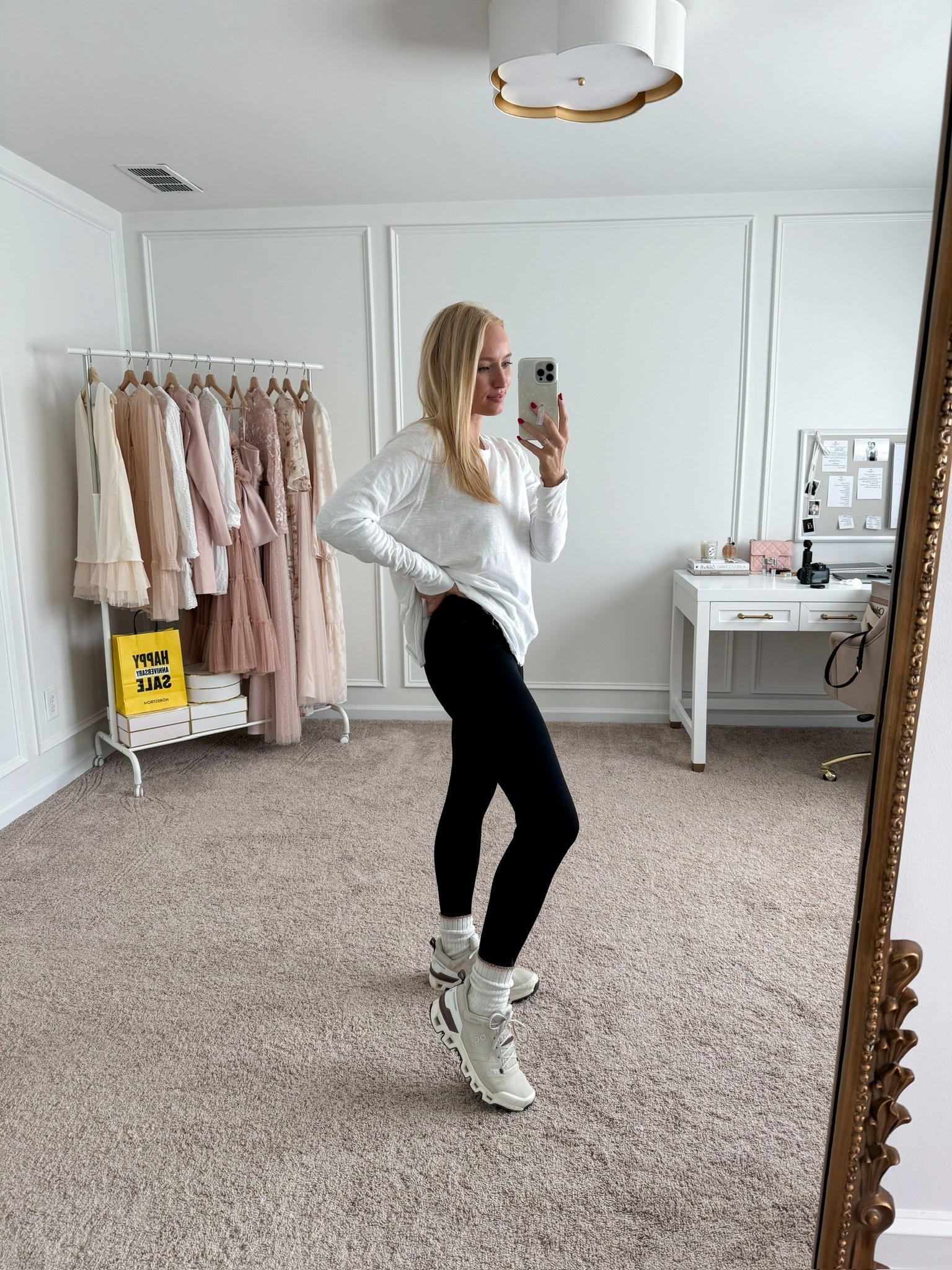 My favorite Spanx booty boost leggings are back in this year’s Nordstrom Anniversary Sale! If you are wanting to get a pair, now’s the time to buy them! I sized up to a medium. I paired it with this lightweight Zella top that is also in the sale. Athleisure // Spanx leggings // NSale // NSale Athleisure // athleticwear // activewear 

#LTKSaleAlert #LTKSeasonal #LTKActive