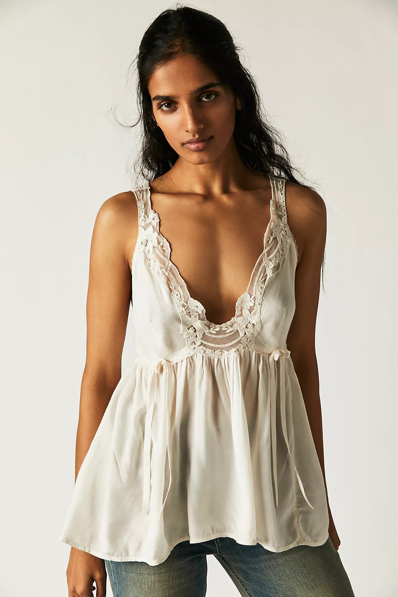 Lizzy Lace Babydoll Tank | Free People (UK)