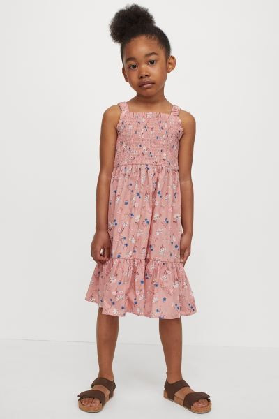 Smocked cotton dress | H&M (UK, MY, IN, SG, PH, TW, HK)