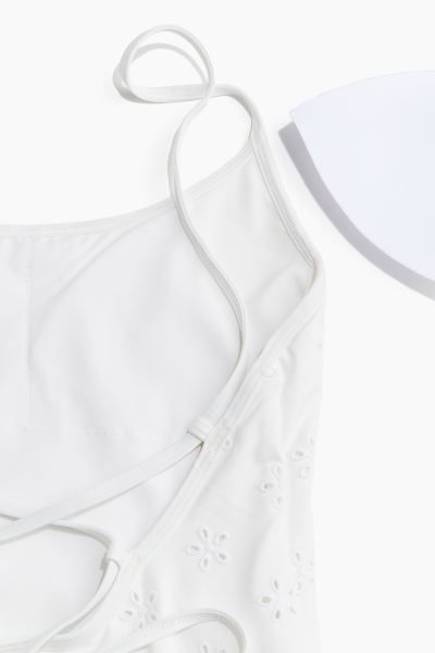 Padded-cup Eyelet Embroidered Swimsuit | H&M (US + CA)