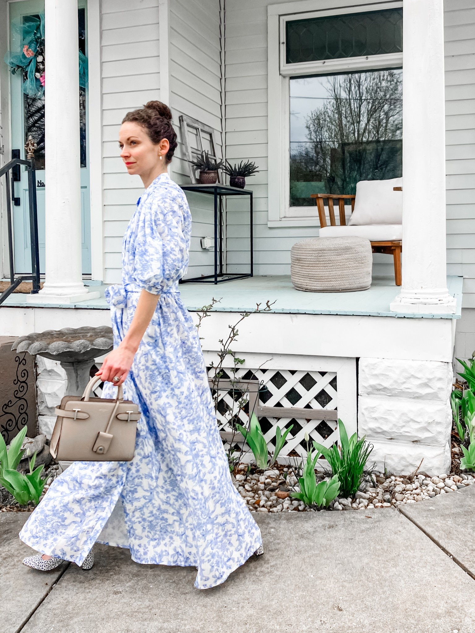 Beautiful blue and white spring dress!
Spring dress. Summer dress. Classic dress. Church dress. Modest dress  

#LTKOver40 #LTKPetite #LTKStyleTip