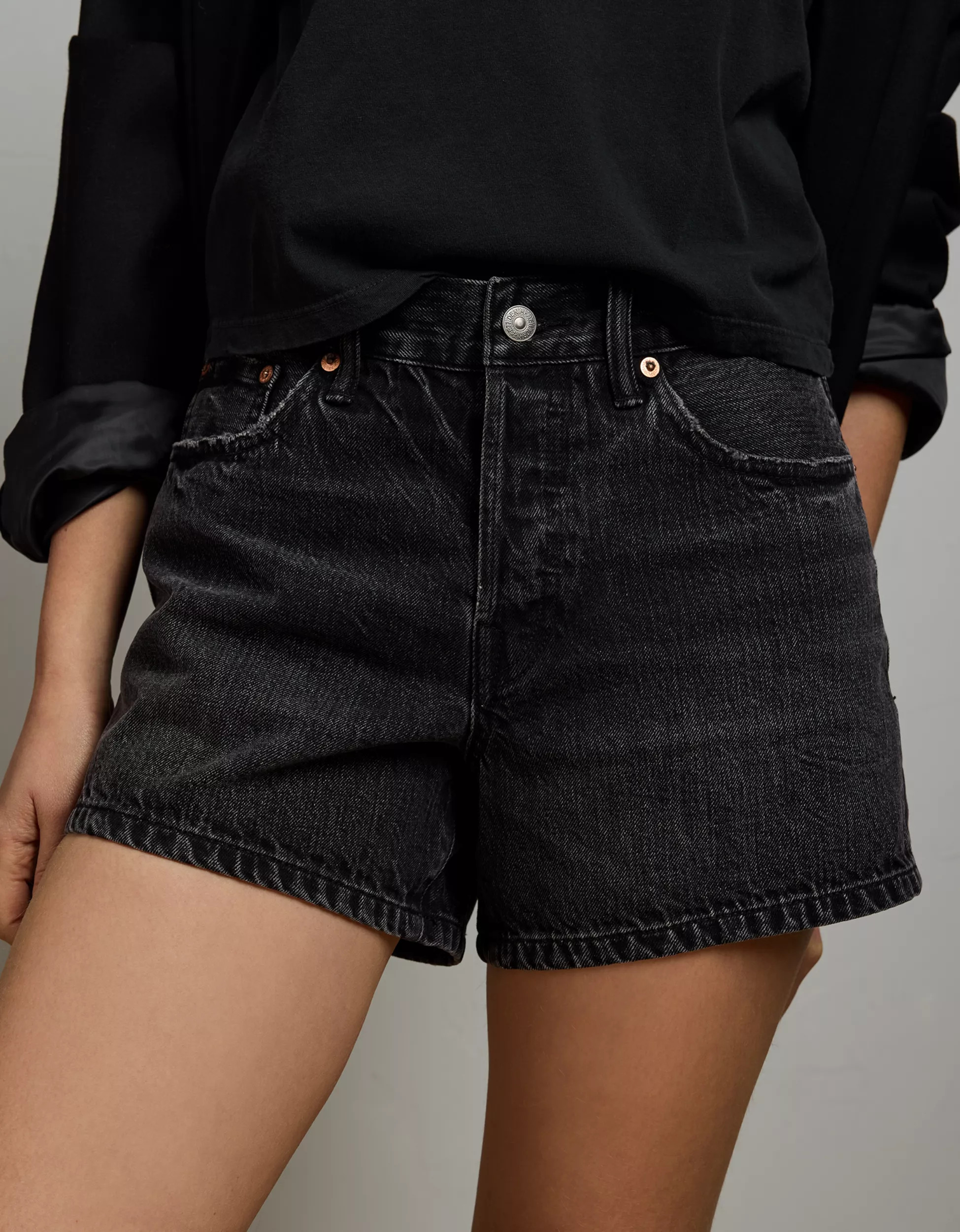 AE77 Premium Classic Denim Short | American Eagle Outfitters (US & CA)