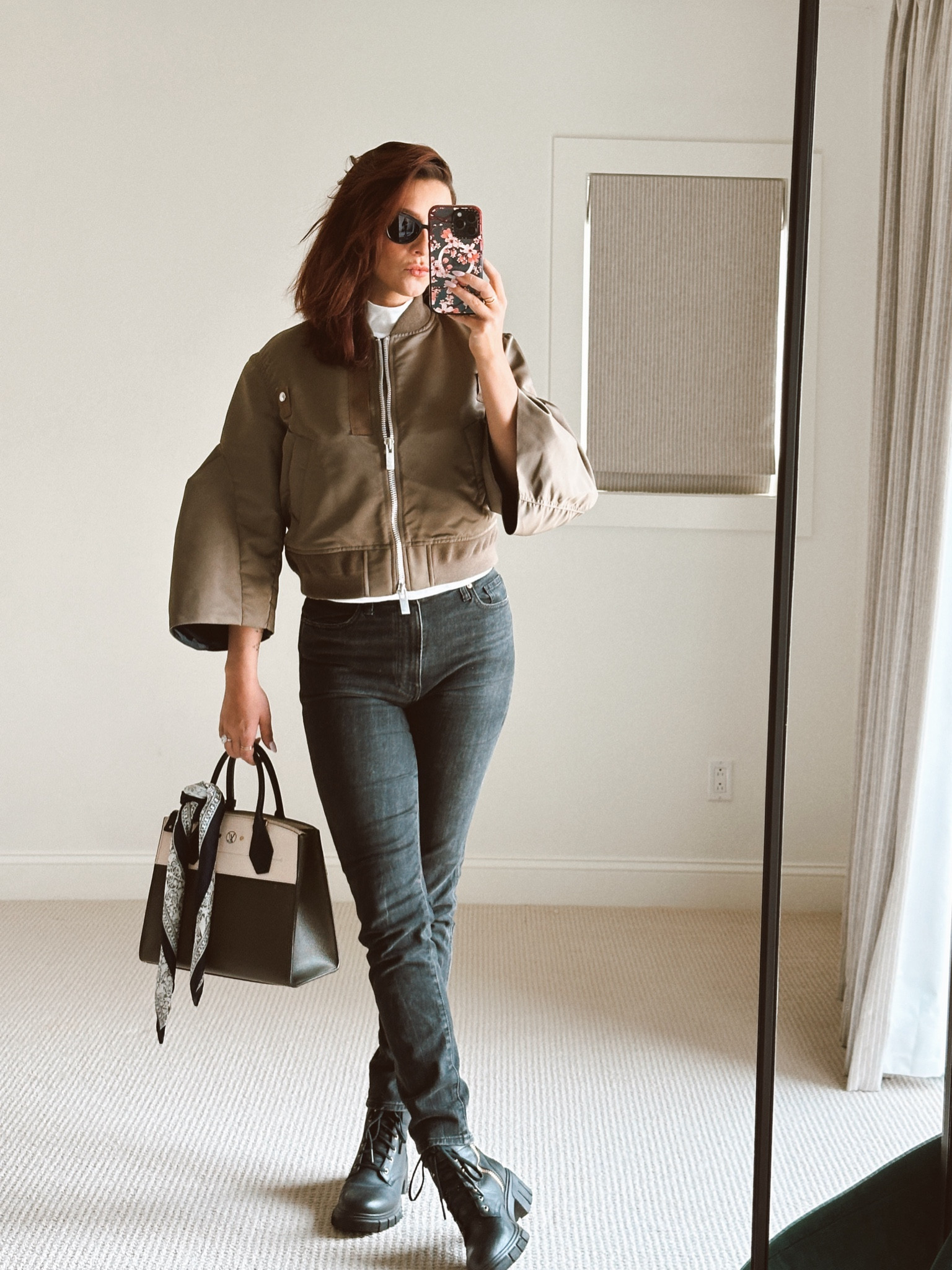 Cropped jackets are perfect for fall. 
Boots are from Thursday Boots but linked similar. Jeans are Vanessa by Khaite found on the real real

#LTKWorkwear #LTKMidsize #LTKSeasonal