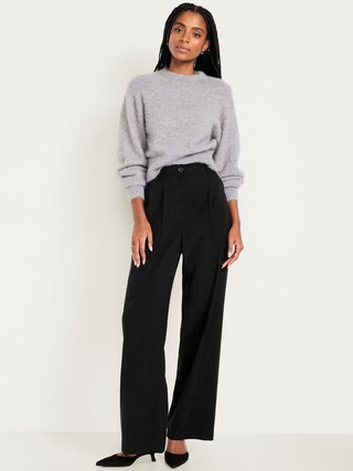 Extra High-Waisted Drapey Trouser Super Wide-Leg Pants | Old Navy (US)