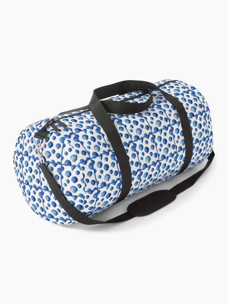 Navy Blue Sea Shells Duffle Bag | Redbubble (US)