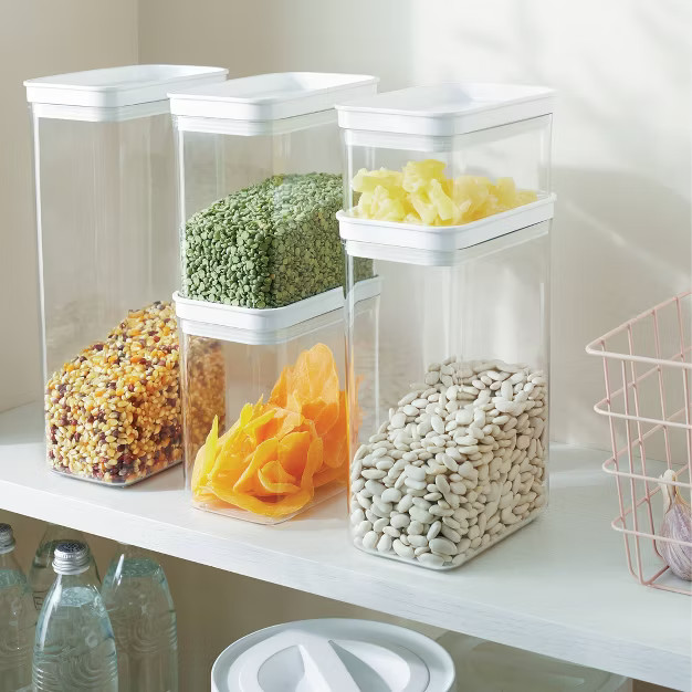 5pc Airtight Canister Set White - Brightroom™ | Target
