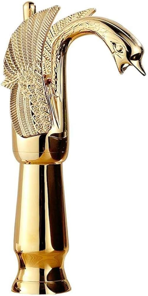 Bathroom Vessel Sink Faucet Gold Swan Single Handle One Hole Tall Bathroom Faucet for Bowl Sink F... | Amazon (US)