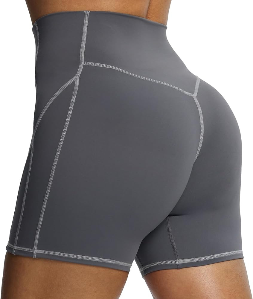 Aoxjox Lexi Lined Workout Biker Shorts for Women Tummy Control High Waisted Exercise Athletic Gym... | Amazon (US)
