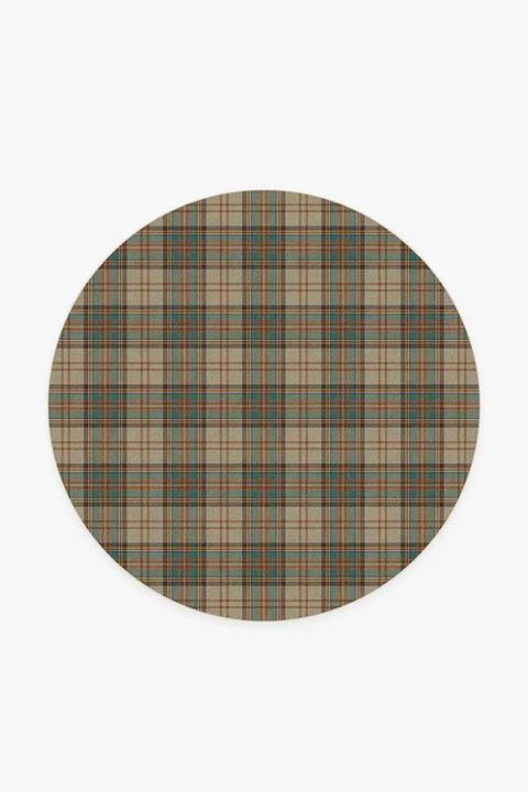 Dress Stewart Tartan Khaki Rug | Ruggable