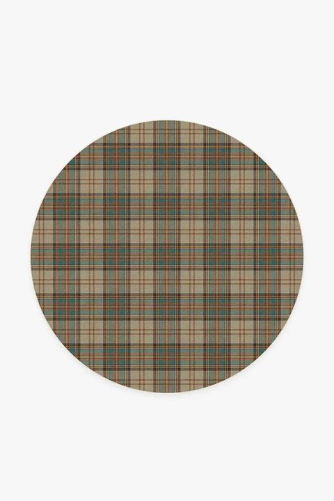 Dress Stewart Tartan Khaki Rug | Ruggable