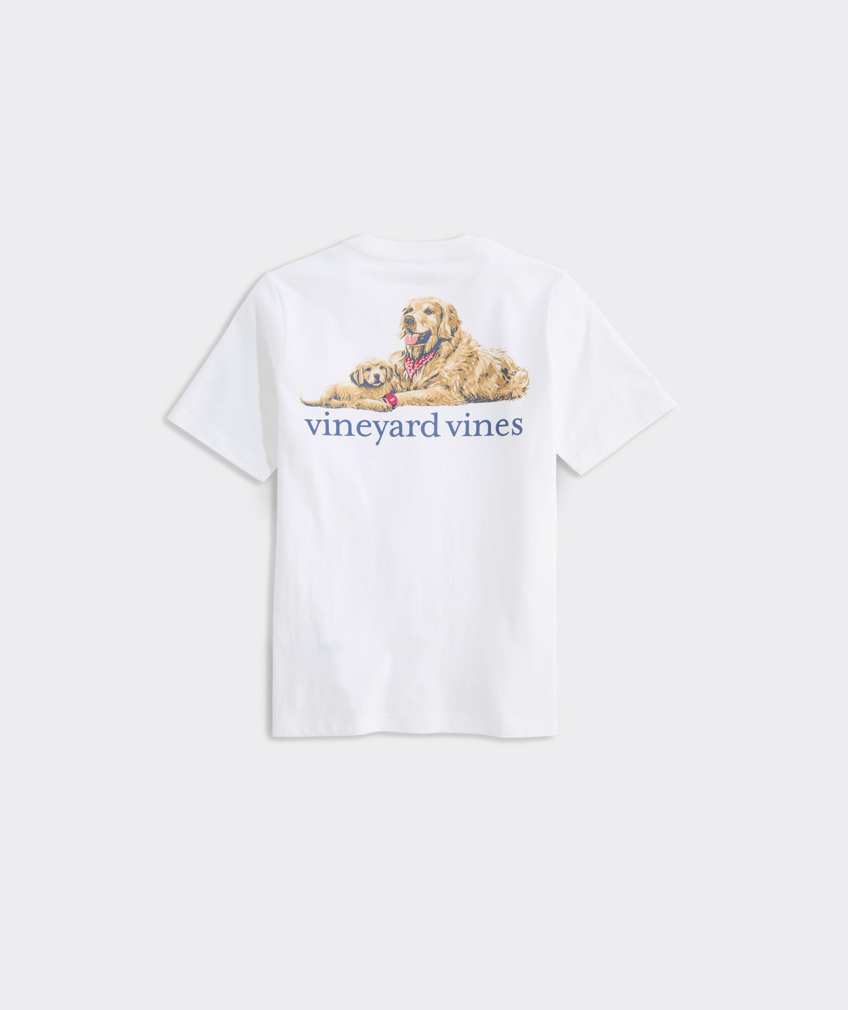 Boys' Golden & Pup Father's Day Short-Sleeve Pocket Tee | vineyard vines