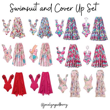 Amazon swimsuits with matching swim cover ups perfect for a summer day at the beach🏝️

#LTKswim #LTKunder50 #LTKsalealert