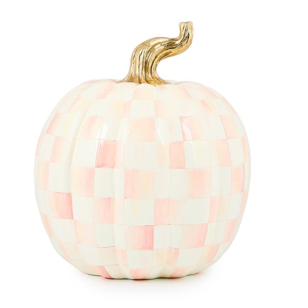 MacKenzie-Childs Rosy Check Large Pumpkin | MacKenzie-Childs