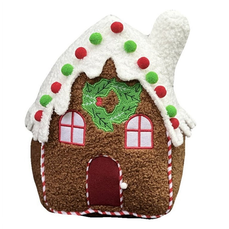Gingerbread House Plush Throw Pillow Gingerbread House Pillow Gingerbread Decoration Gift Office ... | Walmart (US)