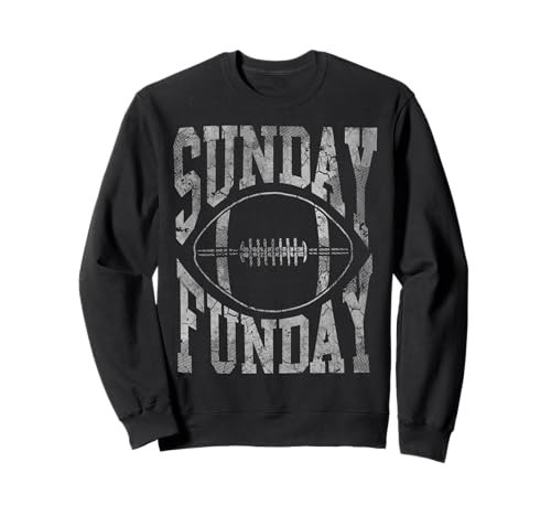 Vintage Sunday Funday Football Mens Womens Boys Youth Sweatshirt | Amazon (US)