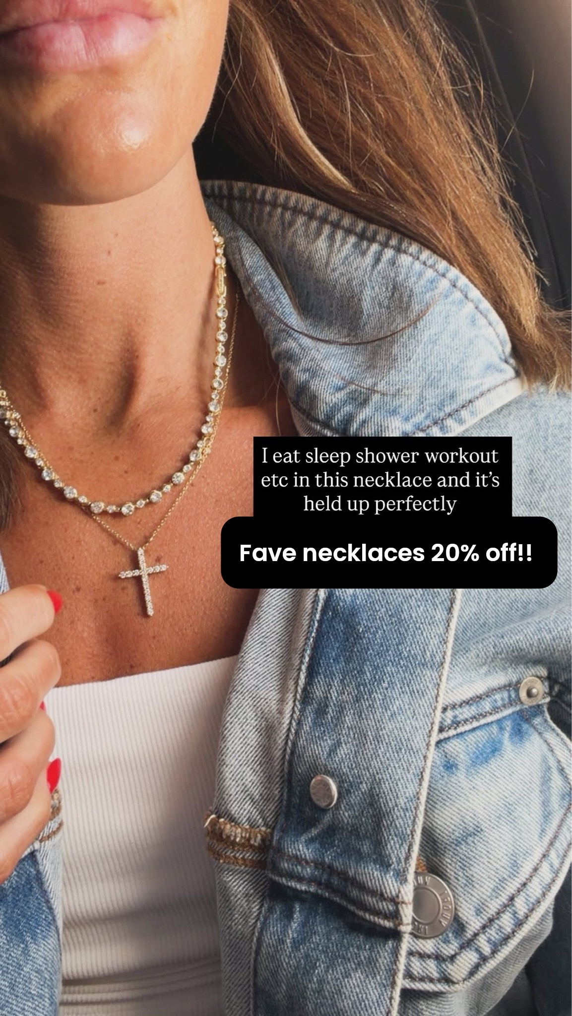 My favorite necklaces I wear nonstop - even in the shower or swimming right the kids - are 20% off this weekend!! 💗

#LTKSaleAlert