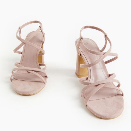 Blush pink strappy heeled sandals 

#LTKfindsunder50 #LTKshoecrush #LTKstyletip