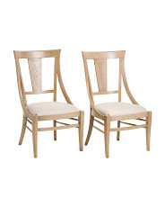 2pk Solid Oak Echoes Solihull Dining Side Chairs | Kitchen & Dining Room | Marshalls | Marshalls