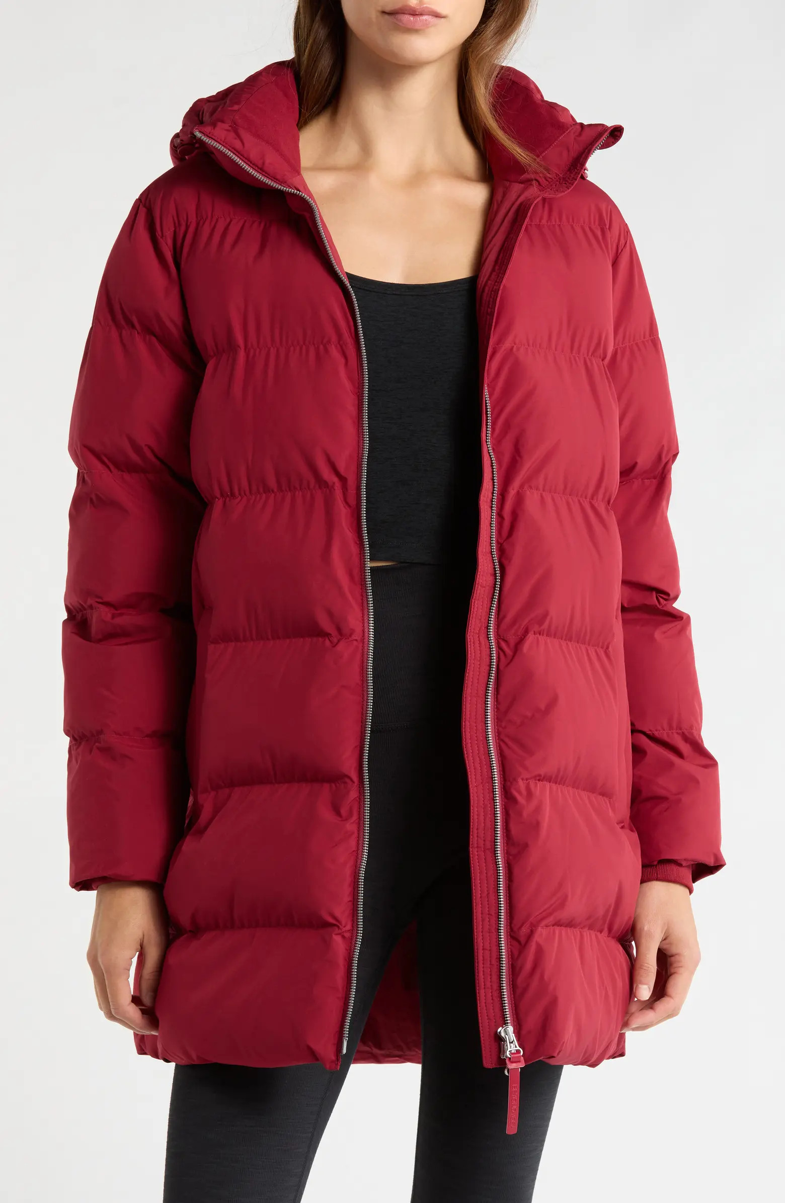 Warm Up Hooded Long Puffer Coat | Nordstrom
