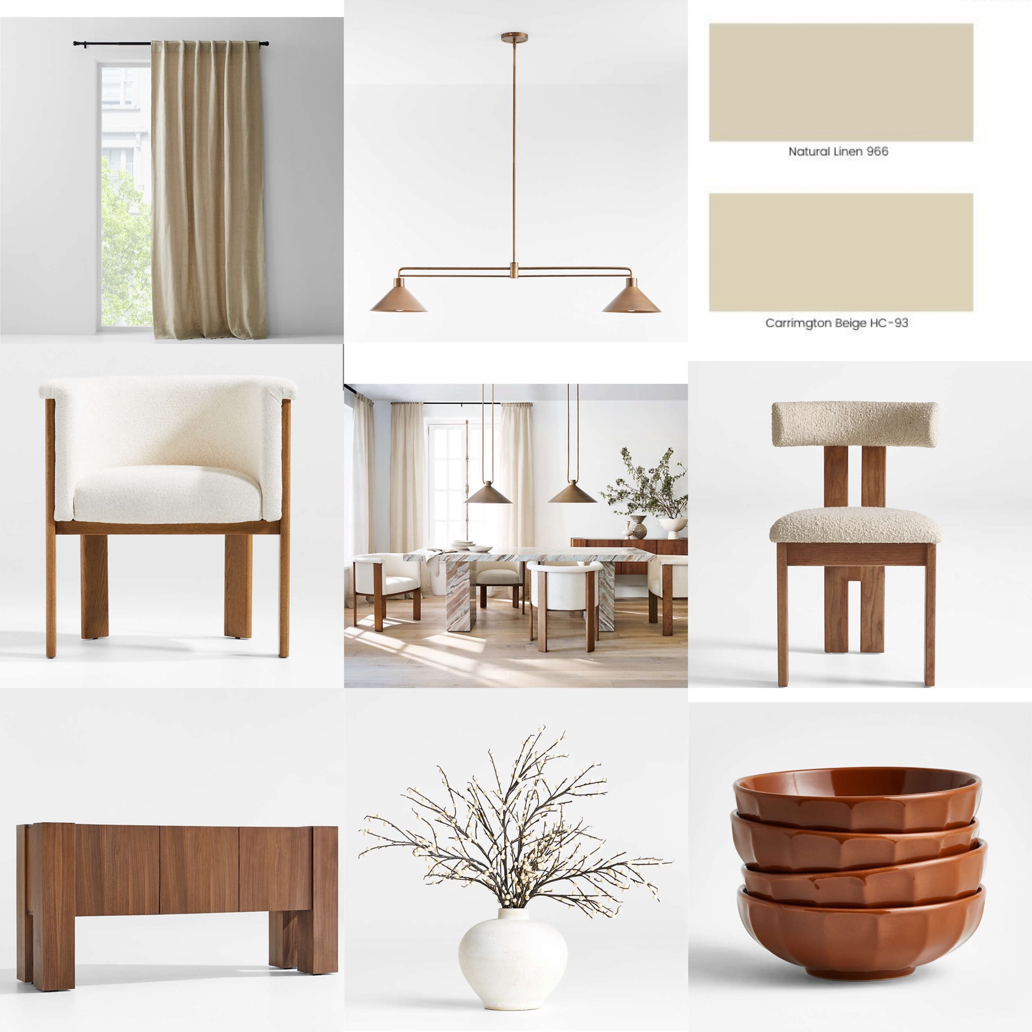 Neutral dinning room . 
Crate and barrel inspo! 

#LTKstyletip #LTKFind #LTKhome