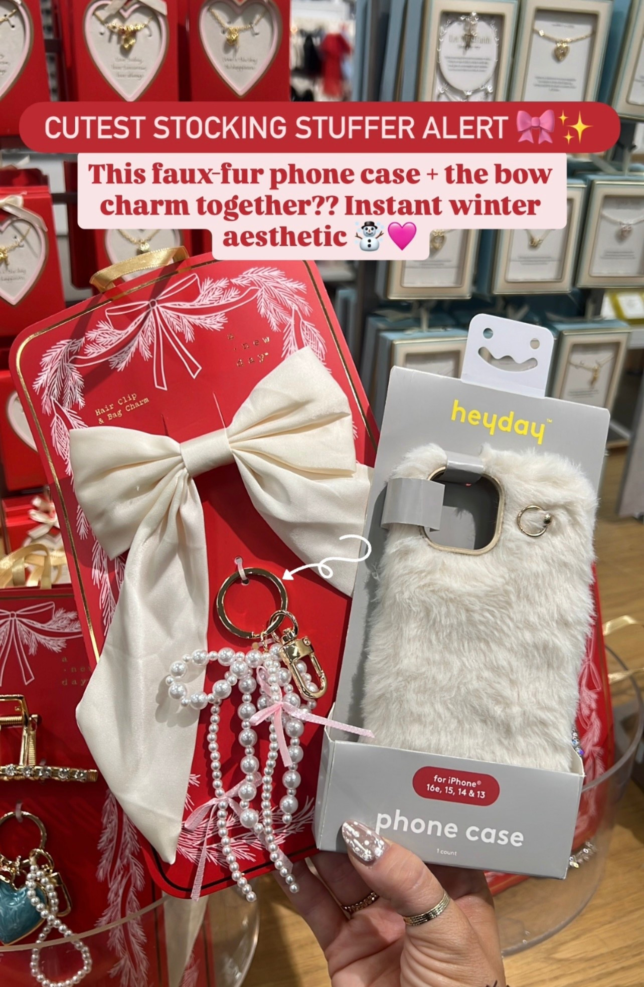 target phone case and use the bag charm?! So cute!! Perfect stocking stuffer This faux-fur phone case + the bow charm together??
Instant winter aesthetic

#LTKHoliday #LTKCyberWeek #LTKGiftGuide
