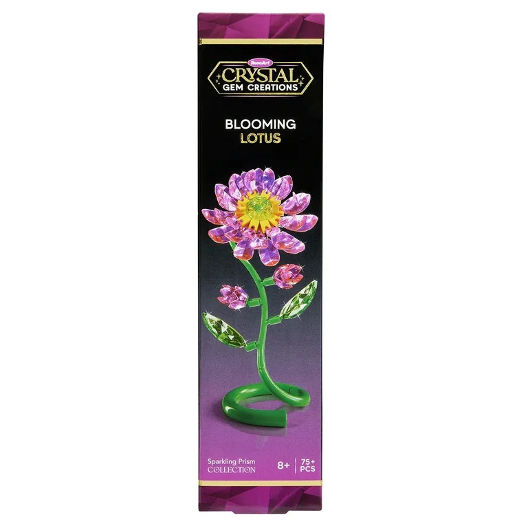 Crystal Gem Creations Blooming Lotus Flower Kit by RoseArt, 75+ Pieces, Great for Adults, Tweens ... | Walmart (US)