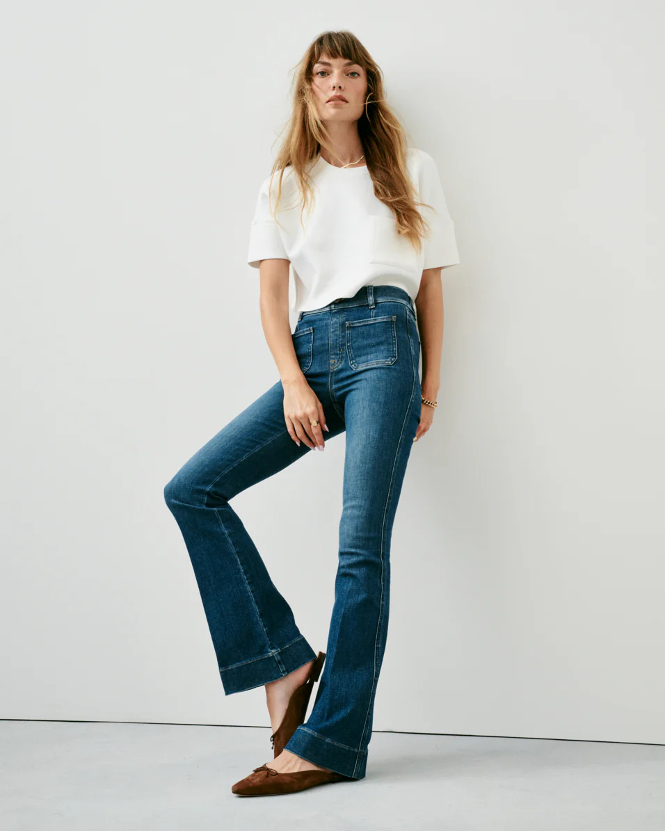 SPANXshape™ EveryWear Flare Jeans with Patch Pockets | Spanx Canada