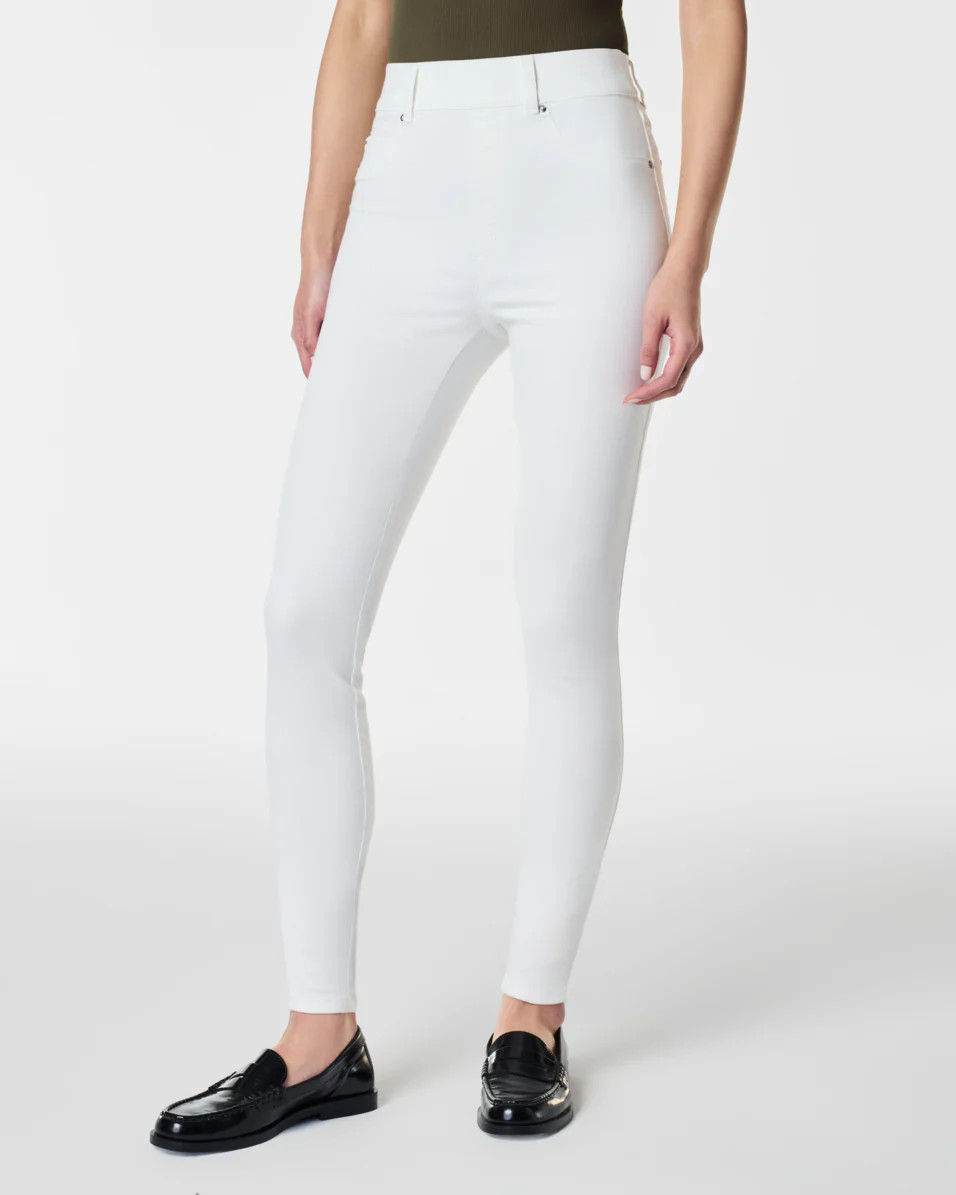 Ankle Skinny Jeans, White | Spanx