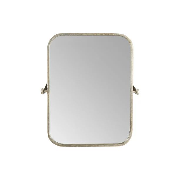 Creative Co-Op Oval Wall Mirror with Distressed Metal Frame & Hanging Bracket (Set of 2 Pieces) | Walmart (US)