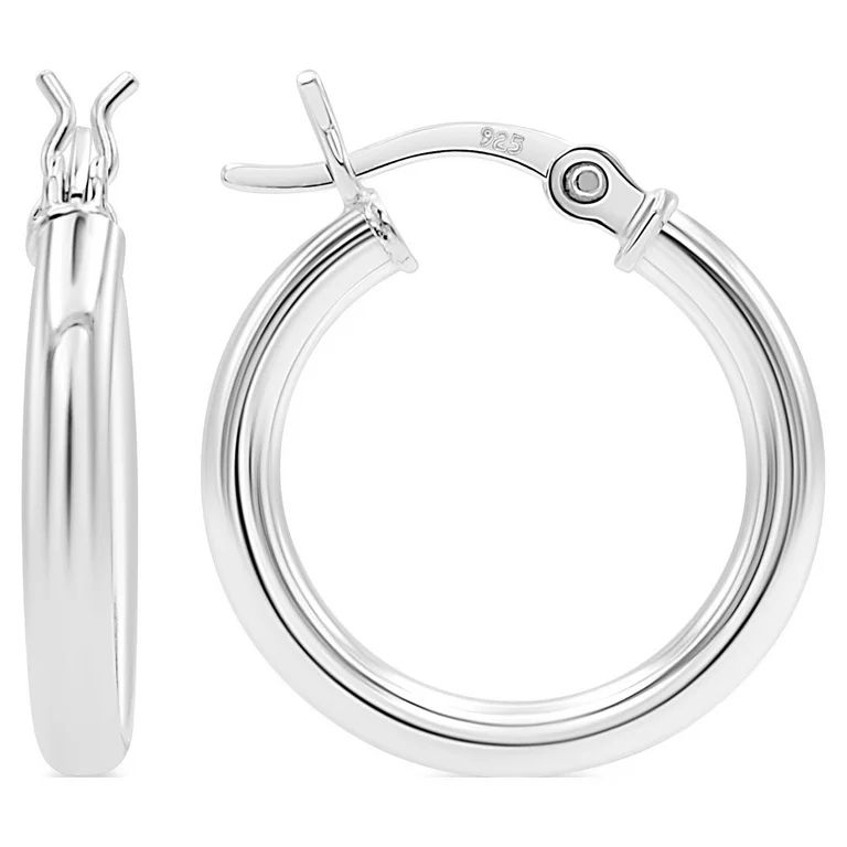 KEZEF Sterling Silver Hoop Earrings for Women - 925 Earring Hoops for Girls, 2.5mm Width, Lightwe... | Walmart (US)