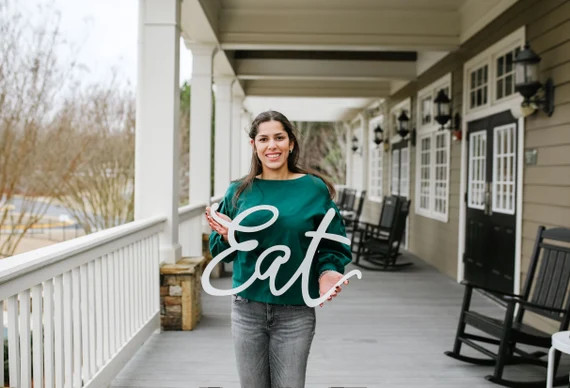 Rustic Eat Sign Wall Decor for Kitchen and Home,Distressed Natural,Rustic Farmhouse Country Decor... | Etsy (US)