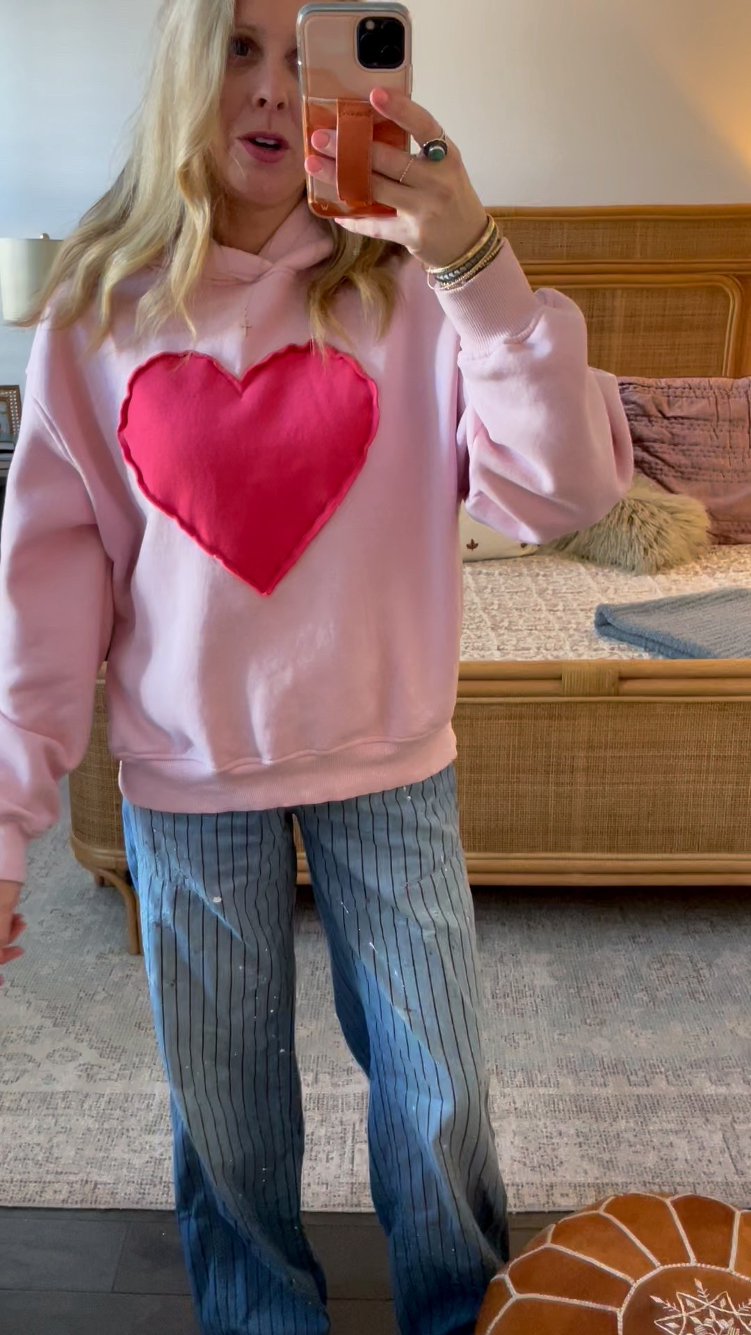 A favorite this week ♥️ #target #heart #grwm #ootd #freepeople #valentinefit #sweatshirt #denim 

#LTKmomlife #LTKootd #LTKValentine