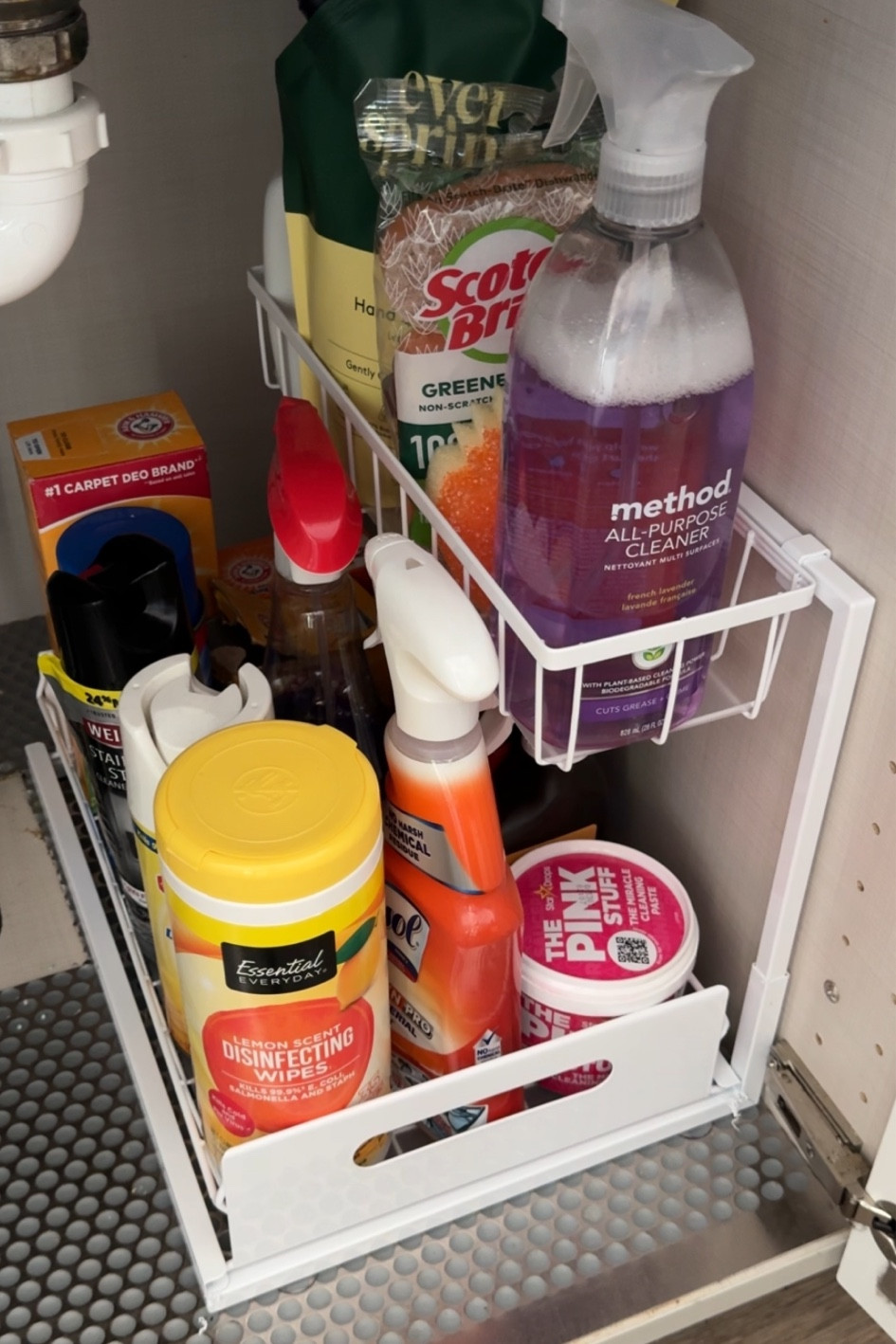 under sink organization 🫧🧽