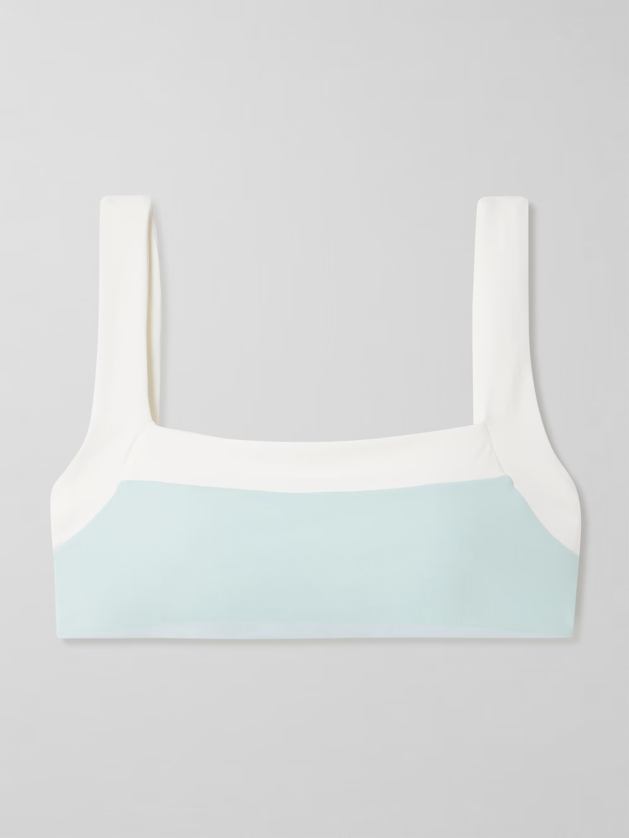 Bianco two-tone bikini top | NET-A-PORTER (US)