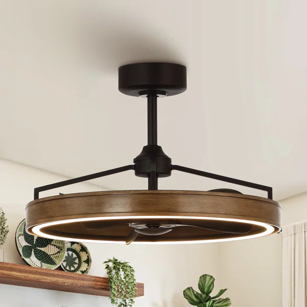 Didama 27.1" Ceiling Fan with LED Lights and Remote Control | Wayfair North America