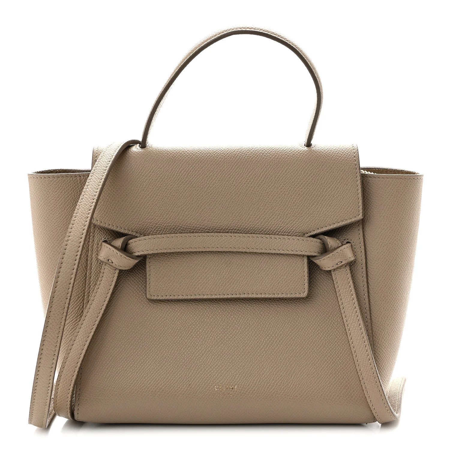 Celine Grained Calfskin Nano Belt Bag Light Taupe 1895884 | FASHIONPHILE (US)