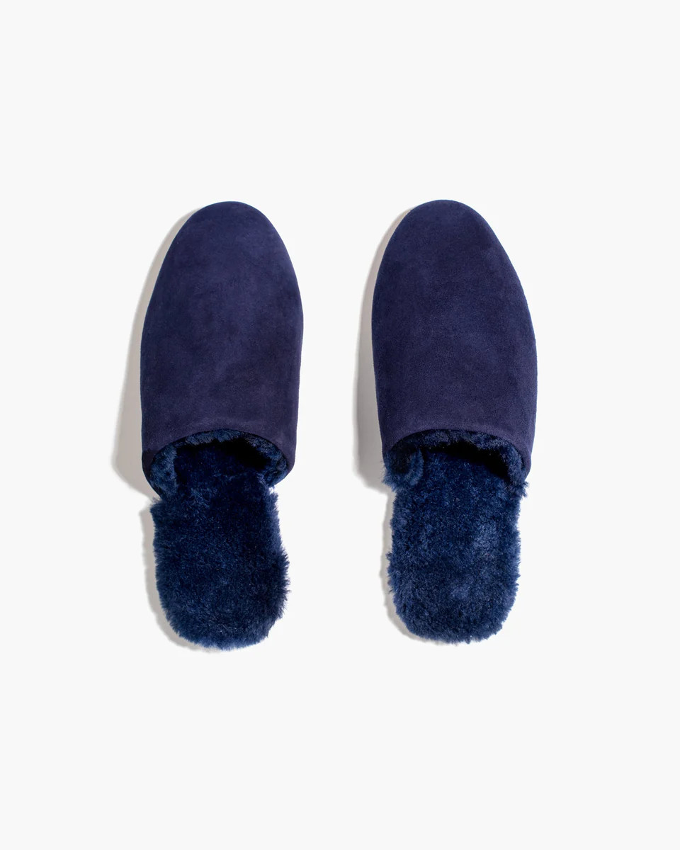 Ines Shearling 1 - Navy | TKEES