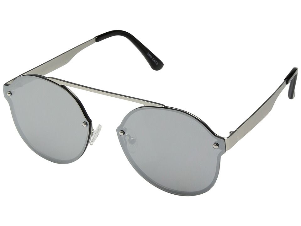 QUAY AUSTRALIA - Camden Heights (Silver/Silver) Fashion Sunglasses | Zappos