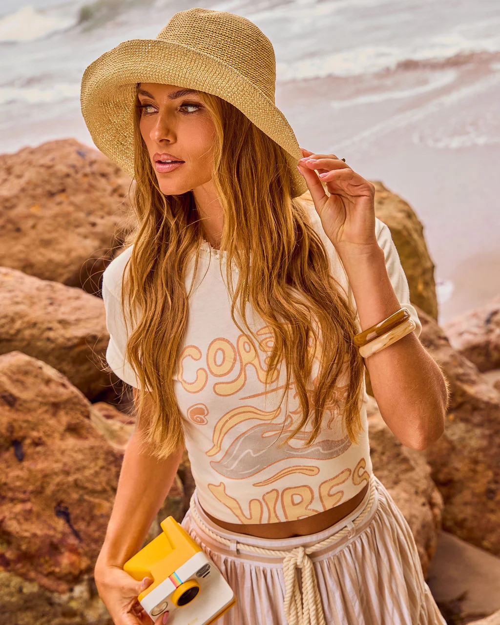 Palm Haze Woven Straw Bucket Hat | VICI