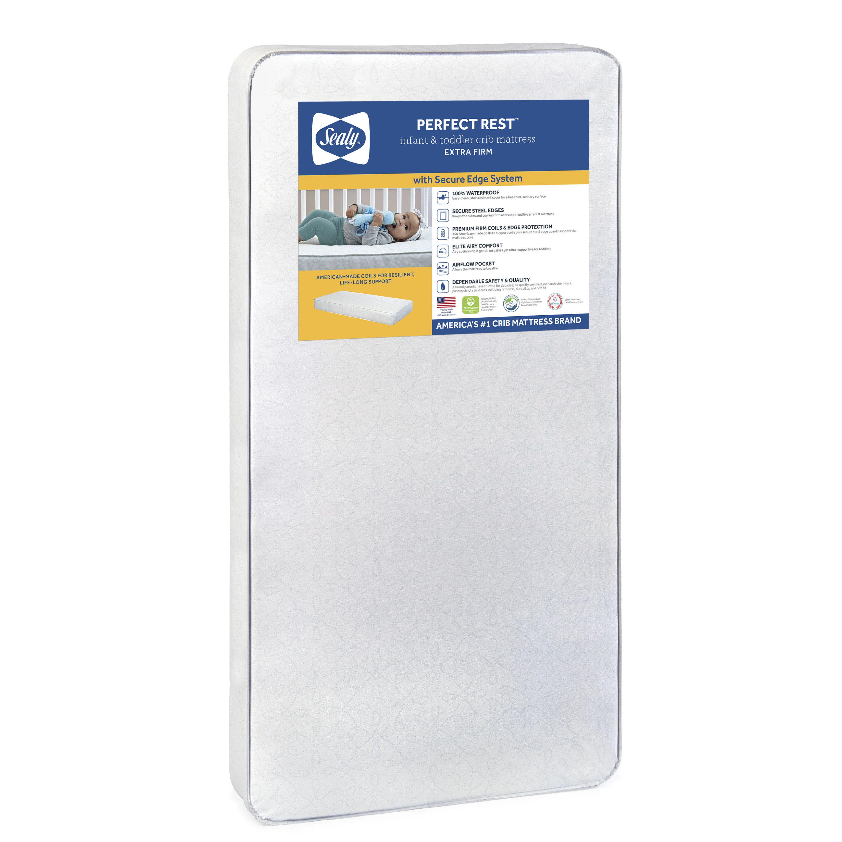 Sealy Waterproof Standard Crib Mattress & Reviews | Wayfair | Wayfair North America