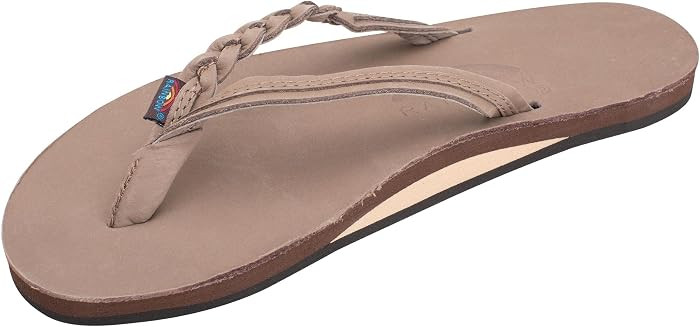Rainbow Sandals Women’s Flirty Braidy Premier Leather w/Single Braided Strap | Amazon (US)