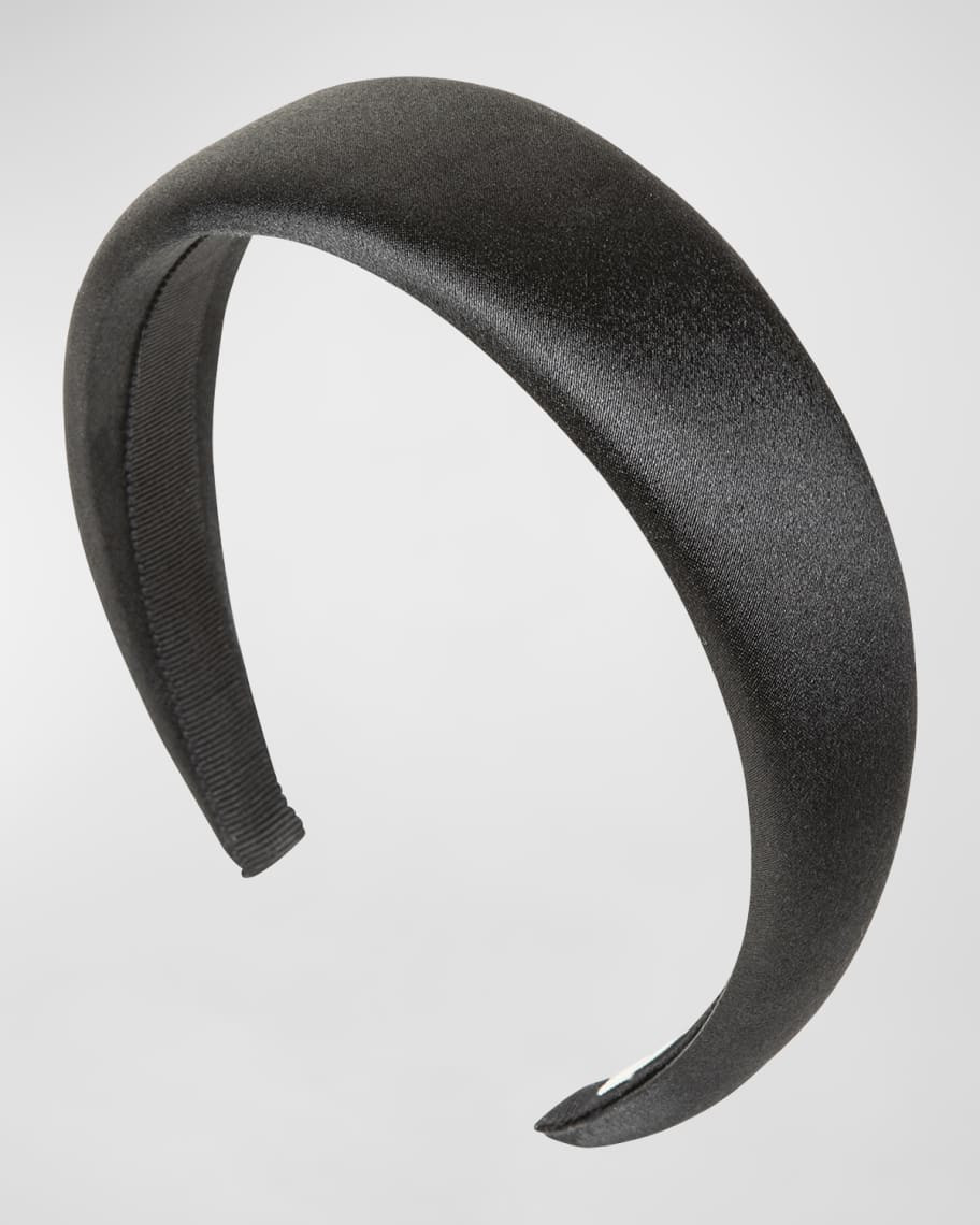 Jennifer Behr Kate Padded Satin Headband | Neiman Marcus