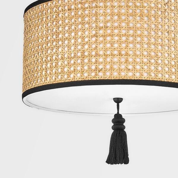 Dolores 2 Light Flush Mount - Soft Black | Bed Bath & Beyond