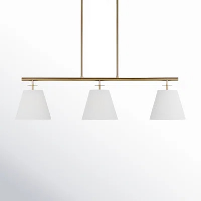 Stephens 3 - Light Shaded Modern Linear Chandelier | Wayfair North America