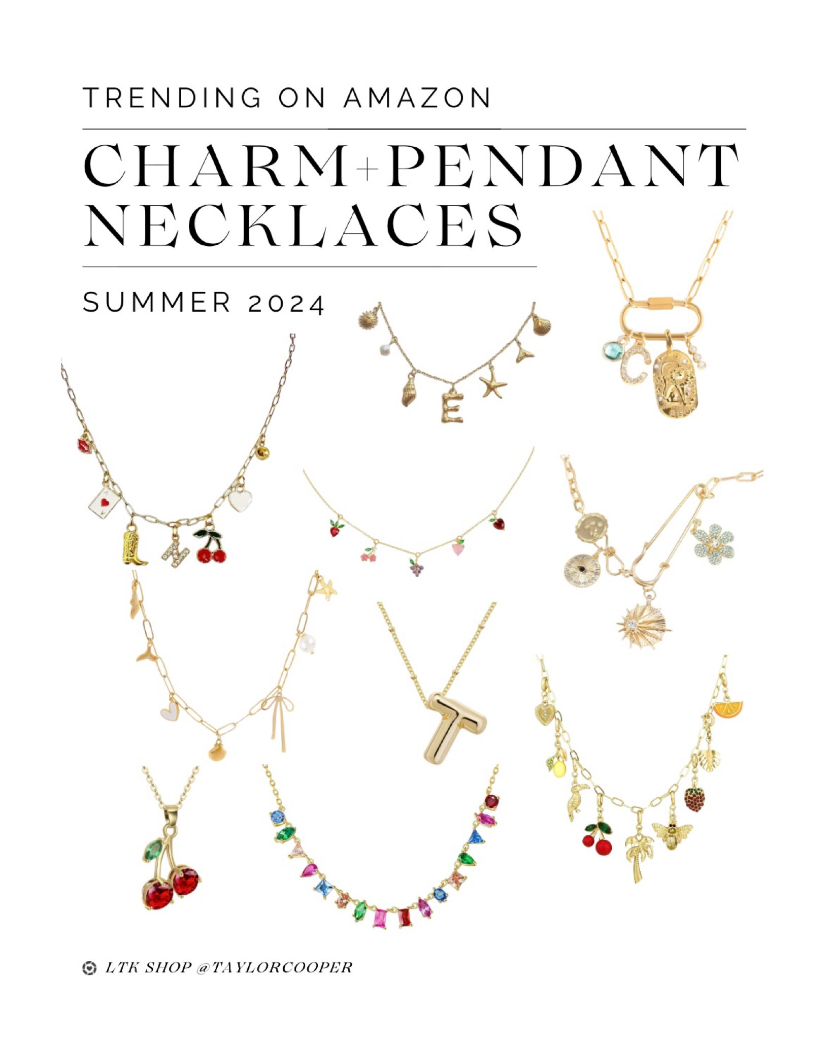 Amazon Trending Charm + Pendant Necklaces✨

#charmnecklace #amazonfinds #amazonfashion

#LTKItBag #LTKStyleTip #LTKSummerSales
