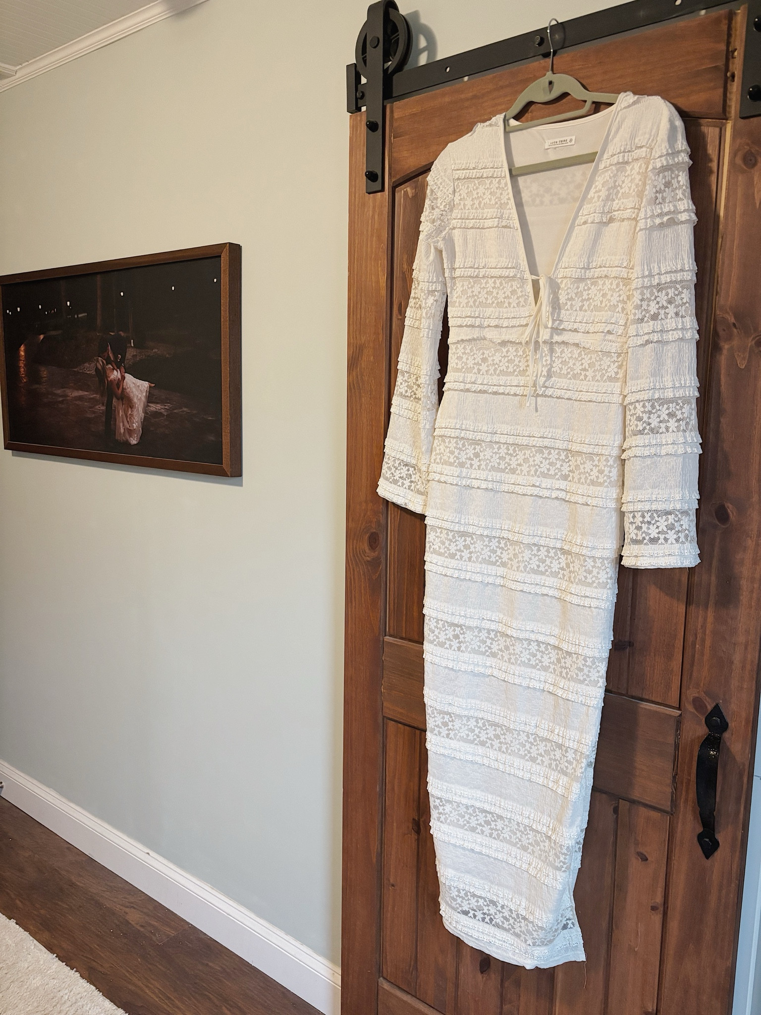 12th tribe Melrose maxi! I had a girl dm me on TikTok to buy it from me for her maternity photos after I posted mine! Which worked out because I wanted the xs instead 😂🕊️🫶🏼

#LTKBump #LTKBaby #LTKGiftGuide