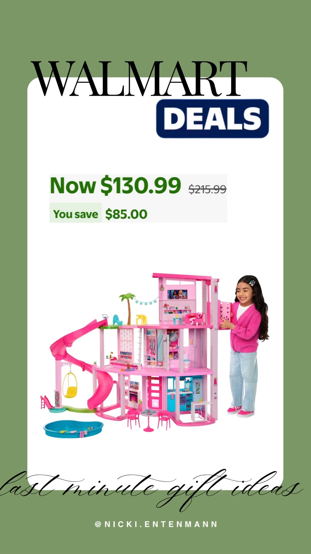 Barbie Dreamhouse Pool Party Doll House and Playset delivers vibrant fun, endless imagination, and joyful gifting moments. Perfect last minute choice for her holiday surprise. #Barbie #Dreamhouse #PoolParty #DollHouse #Playset #GiftIdeas #HolidayGifts #ToyInspo #ShoppingInspo #FestiveVibes																	 

 #LTKGiftGuide #LTKHoliday #LTKKids